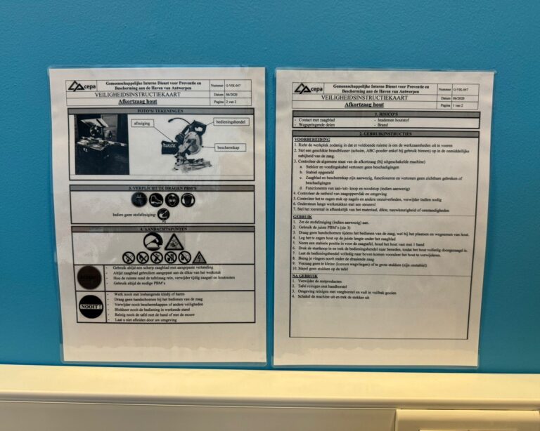 Veiligheidsinstructiekaart